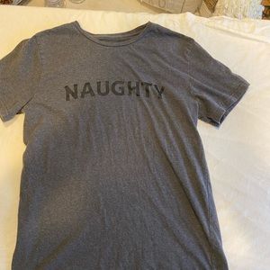 “Naughty” funny men’s meduim shirt